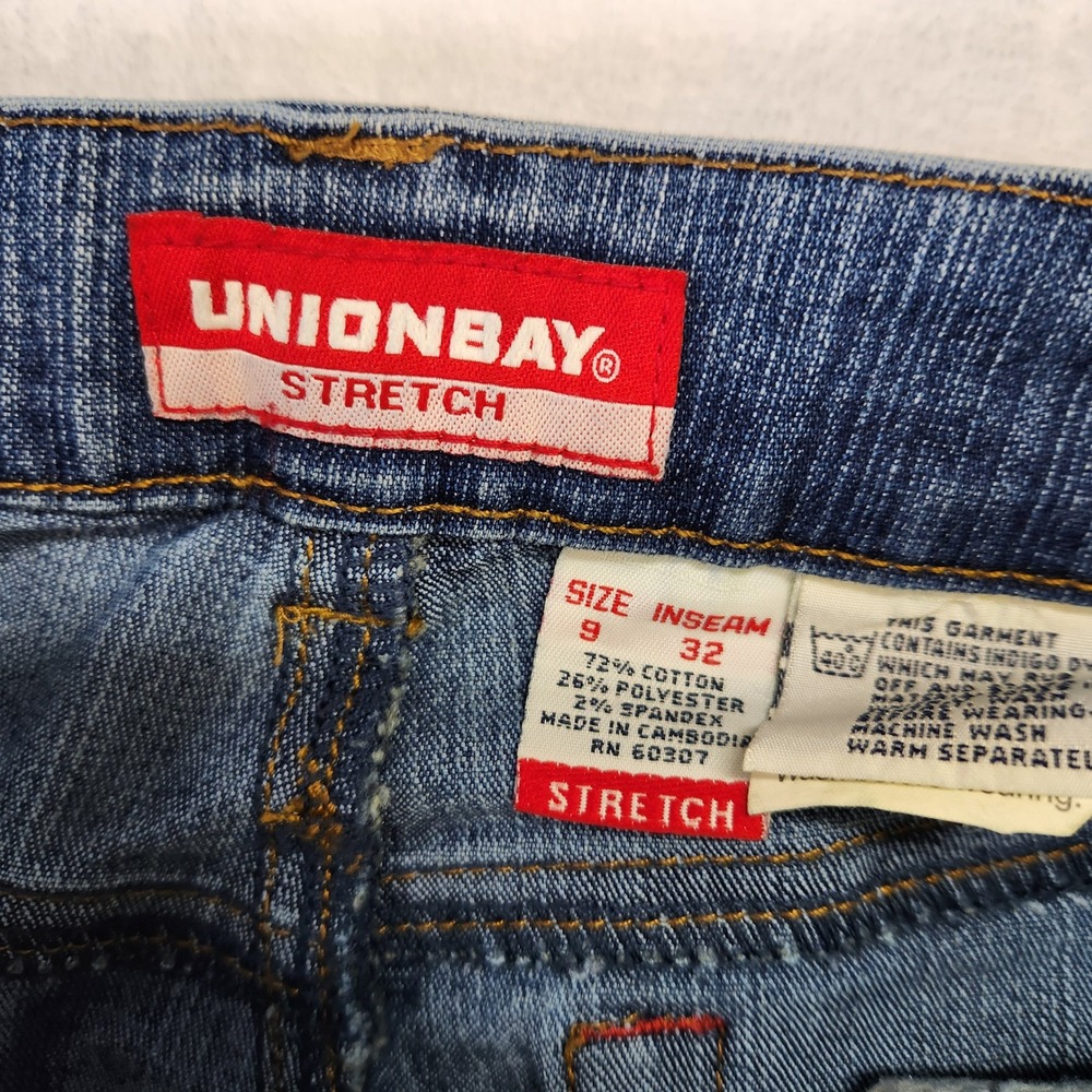 UNIONBAY Stretch Bootcut Jeans Medium Wash Denim Women Size 9 32 - Picture 6 of 8